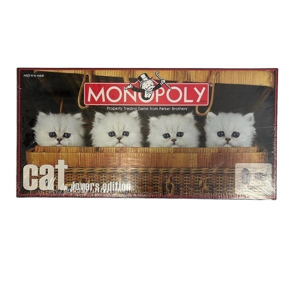 Monopoly Cat Lovers Edition 2007 Hasbro Parker Brothers‎ Board Game • New Sealed - Picture 2 of 6